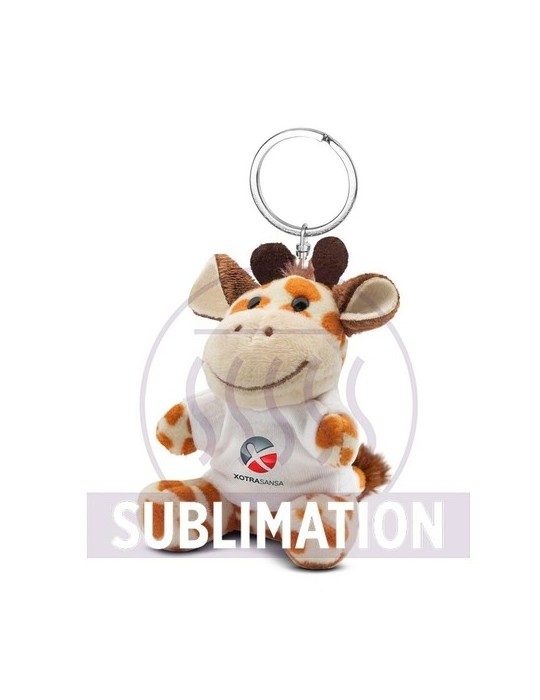 Girafe en peluche, porte-clés | Lizzy