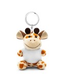 Girafe en peluche, porte-clés | Lizzy Matières : polyester Couleurs : brun clair marquage laser ultra précis
