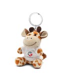 Girafe en peluche, porte-clés | Lizzy Matières : polyester Couleurs : brun clair personnalisation rapide en France
