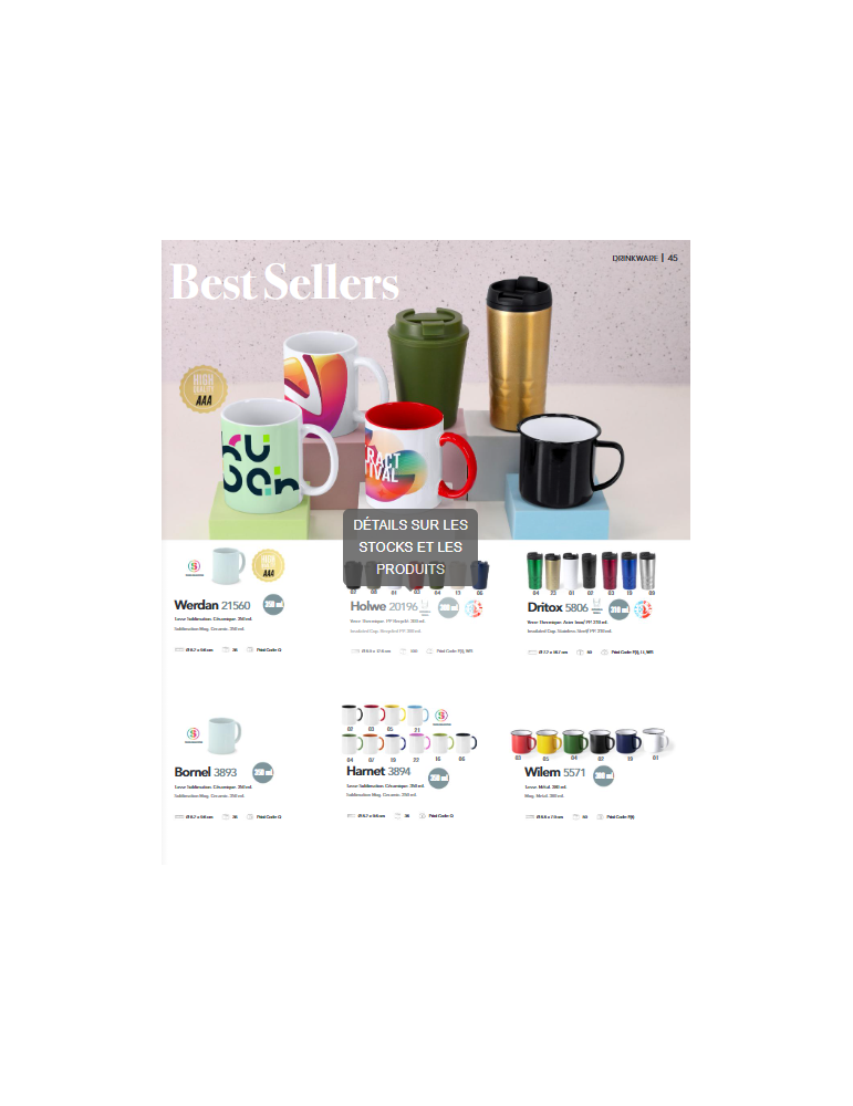 Nos mugs personnalisés