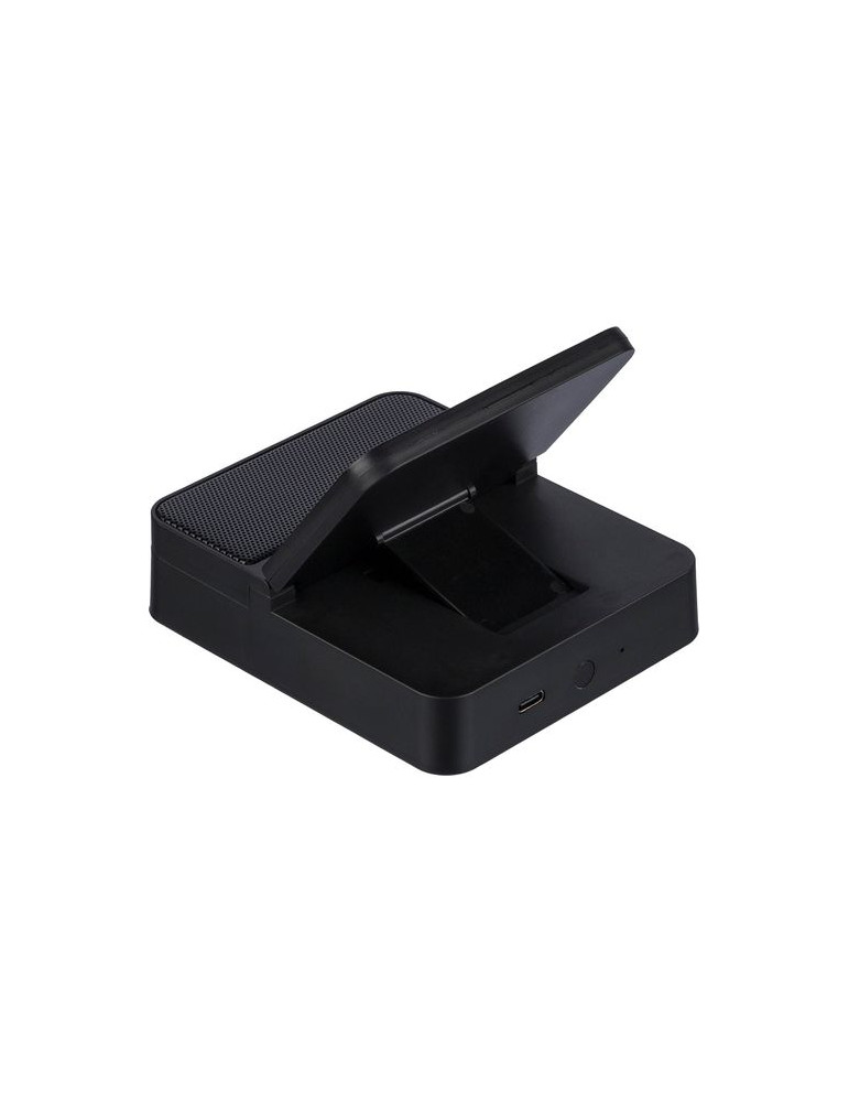 Power bank sans fil 3 en 1 en ABS recyclé Elias Matières : ABS recyclé Couleurs : noir objet promotionnel éco-responsable