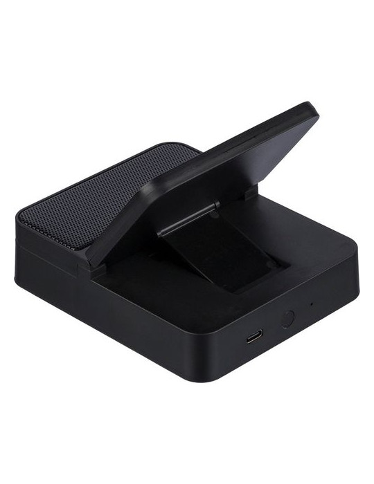 Power bank sans fil 3 en 1 en ABS recyclé Elias Matières : ABS recyclé Couleurs : noir objet promotionnel éco-responsable