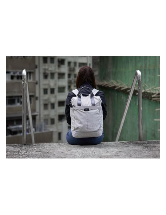 BrandCharger Hauler draagrugtas Couleurs : gris clair Matières : nylon recyclé goodies publicitaire durable