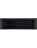 Parure de stylos en métal et laiton écologique Adel Matières : métal Couleurs : noir