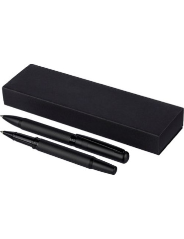Parure de stylos en métal et laiton écologique Adel Matières : métal Couleurs : noir 2