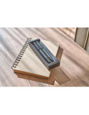 Parure de stylos en métal et laiton écologique Adel Matières : métal Couleurs : noir objet promotionnel éco-responsable