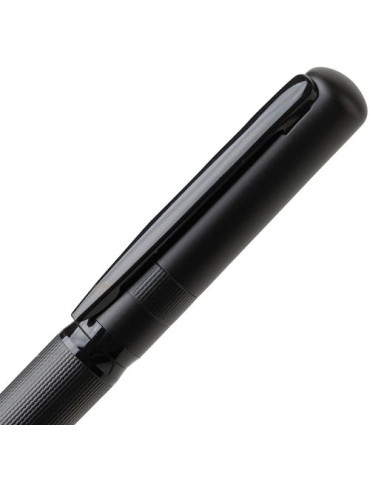 Parure de stylos en métal et laiton écologique Adel Matières : métal Couleurs : noir cadeau collaborateur premium