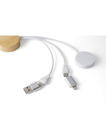 Câble de charge TPE Mei Matières : bambou Couleurs : brun 2