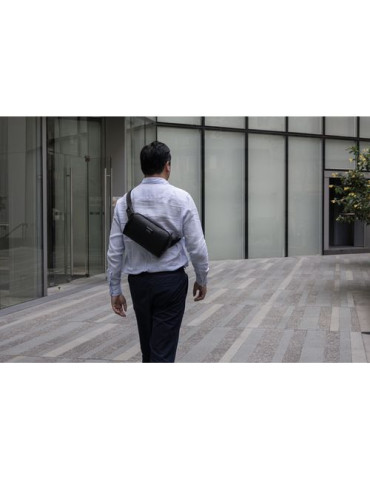 Sac bandoulière BrandCharger Edge Matières : polyester Couleurs : noir impression haute définition