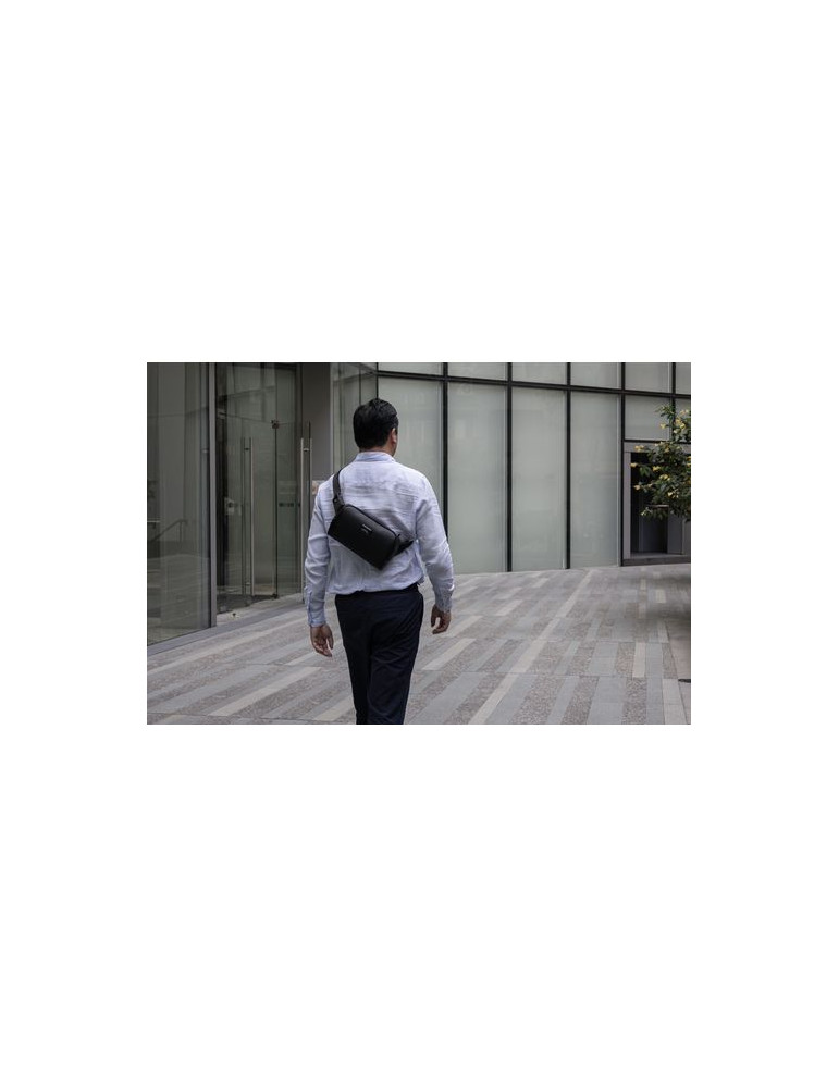 Sac bandoulière BrandCharger Edge Matières : polyester Couleurs : noir impression haute définition