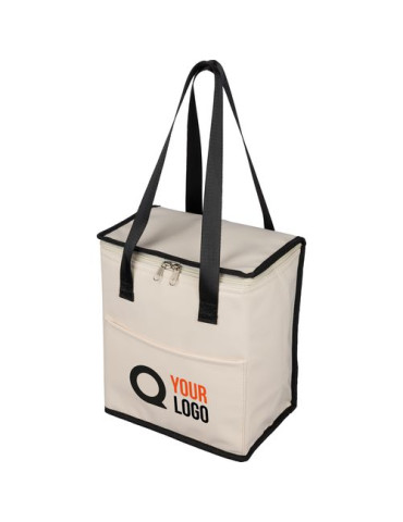Sac isotherme en PU recyclé Adira Matières : polyester Couleurs : noir objet promotionnel éco-responsable