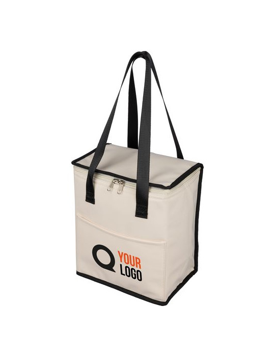 Sac isotherme en PU recyclé Adira Matières : polyester Couleurs : noir objet promotionnel éco-responsable