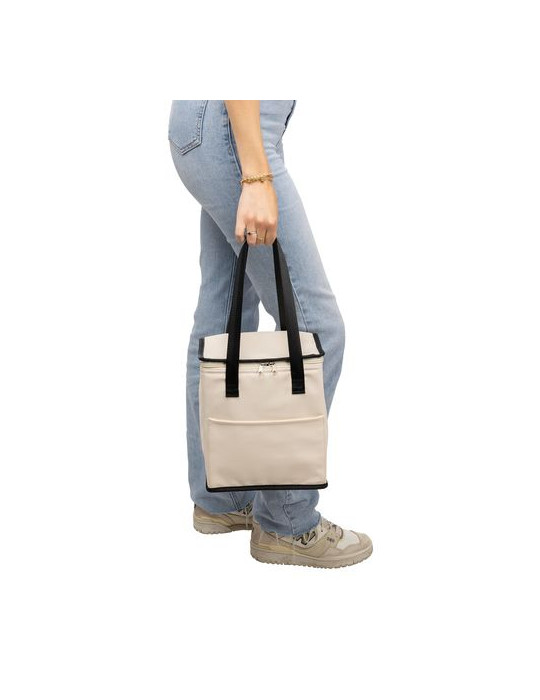 Sac isotherme en PU recyclé Adira Matières : polyester Couleurs : noir personnalisable avec votre logo