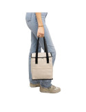 Sac isotherme en PU recyclé Adira Matières : polyester Couleurs : bleu personnalisation sur mesure