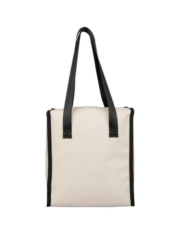 Sac isotherme en PU recyclé Adira Matières : polyester Couleurs : beige impression logo haute qualité
