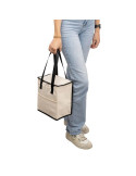 Sac isotherme en PU recyclé Adira Matières : polyester Couleurs : beige impression haute définition