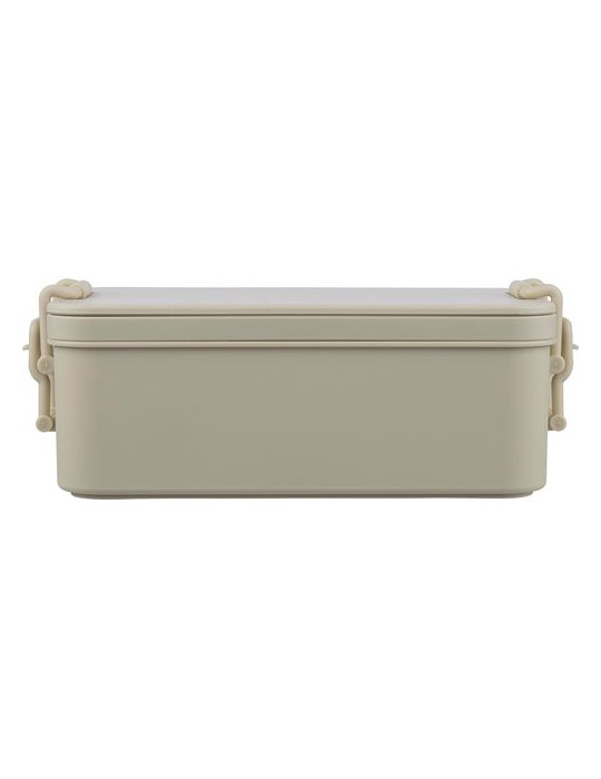 Lunch box double compartiments en PP Siena Matières : polypropylène (PP) Couleurs : noir personnalisation rapide en France