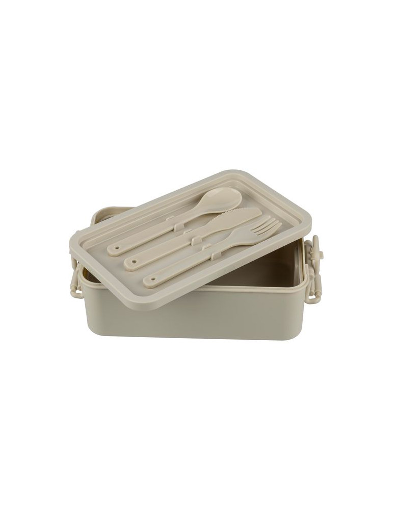 Lunch box double compartiments en PP Siena Matières : polypropylène (PP) Couleurs : noir marquage couleur éclatante