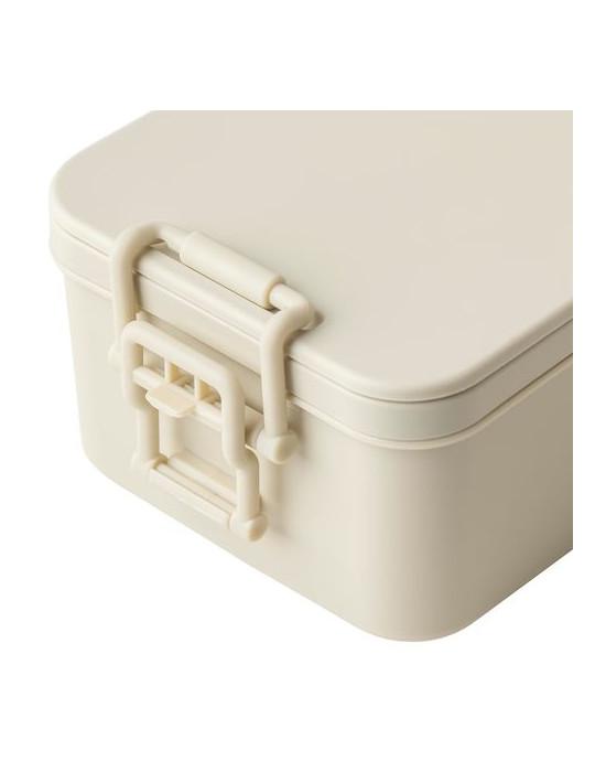 Lunch box double compartiments en PP Siena Matières : polypropylène (PP) Couleurs : noir goodies publicitaire durable