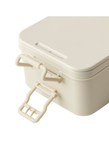 Lunch box double compartiments en PP Siena Matières : polypropylène (PP) Couleurs : noir cadeau entreprise pas cher
