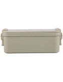 Lunch box double compartiments en PP Siena Matières : polypropylène (PP) Couleurs : beige personnalisable avec votre logo