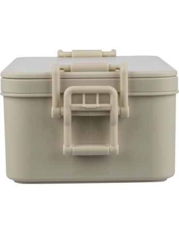 Lunch box double compartiments en PP Siena Matières : polypropylène (PP) Couleurs : beige accessoire événementiel unique