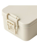 Lunch box double compartiments en PP Siena Matières : polypropylène (PP) Couleurs : beige personnalisable avec votre logo