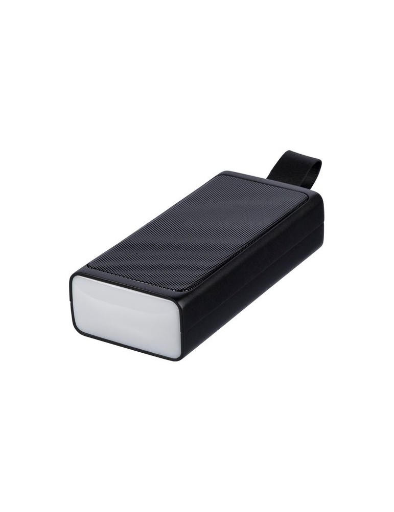 Enceinte portable en ABS recyclé Malina Matières : ABS recyclé Couleurs : noir personnalisable avec votre logo