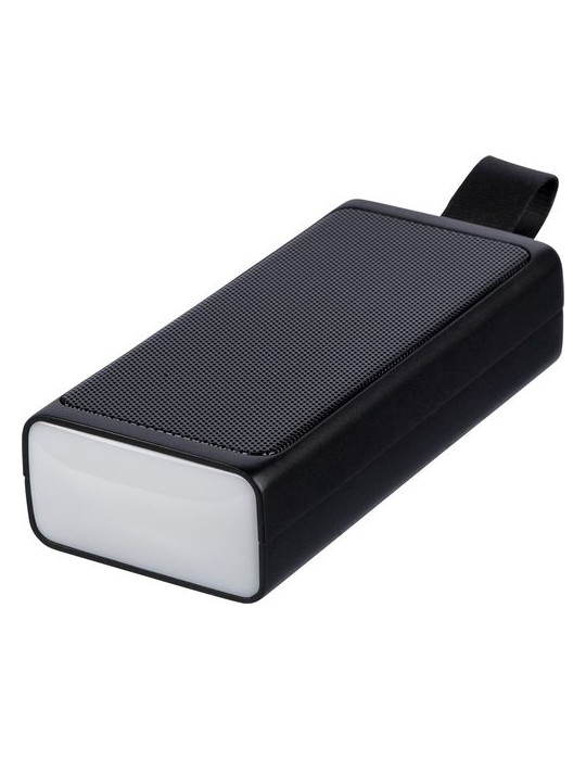 Enceinte portable en ABS recyclé Malina Matières : ABS recyclé Couleurs : noir personnalisable avec votre logo