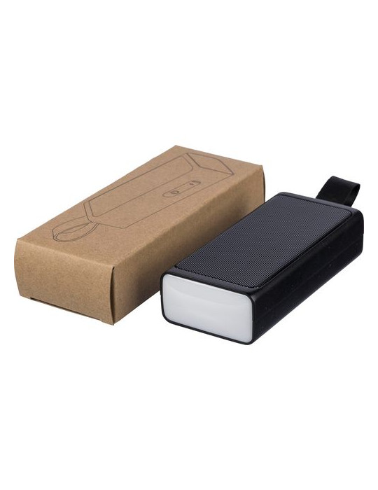 Enceinte portable en ABS recyclé Malina Matières : ABS recyclé Couleurs : noir objet promotionnel éco-responsable