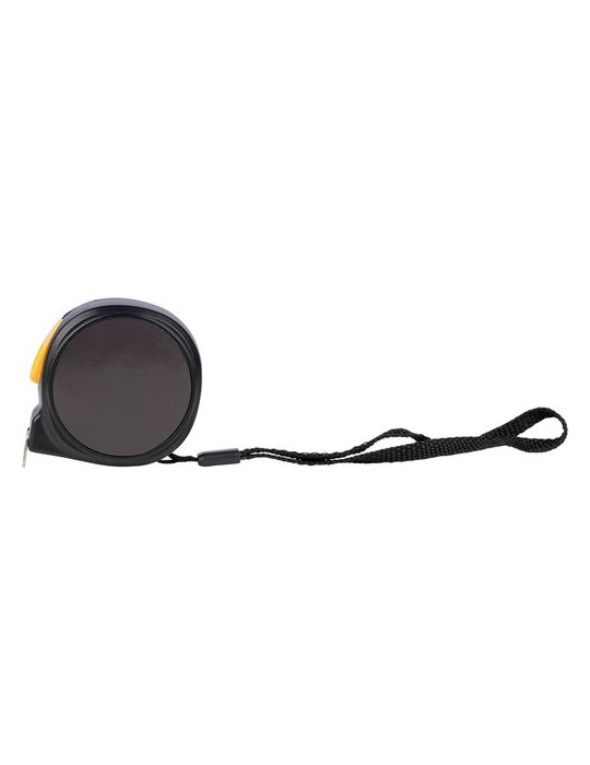 Mètre-ruban de 5 m en ABS Selina Matières : polyester Couleurs : noir goodies publicitaire événementiel