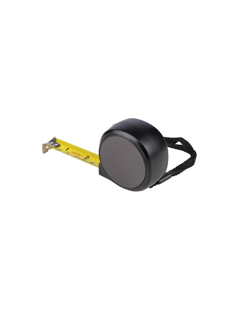 Mètre-ruban de 5 m en ABS Selina Matières : polyester Couleurs : noir impression haute définition