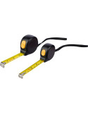 Mètre-ruban de 5 m en ABS Selina Matières : polyester Couleurs : noir marquage laser ultra précis