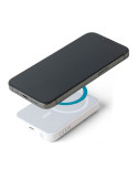 Power bank sans fil en ABS recyclé Miren Matières : ABS recyclé Couleurs : noir personnalisation rapide en France