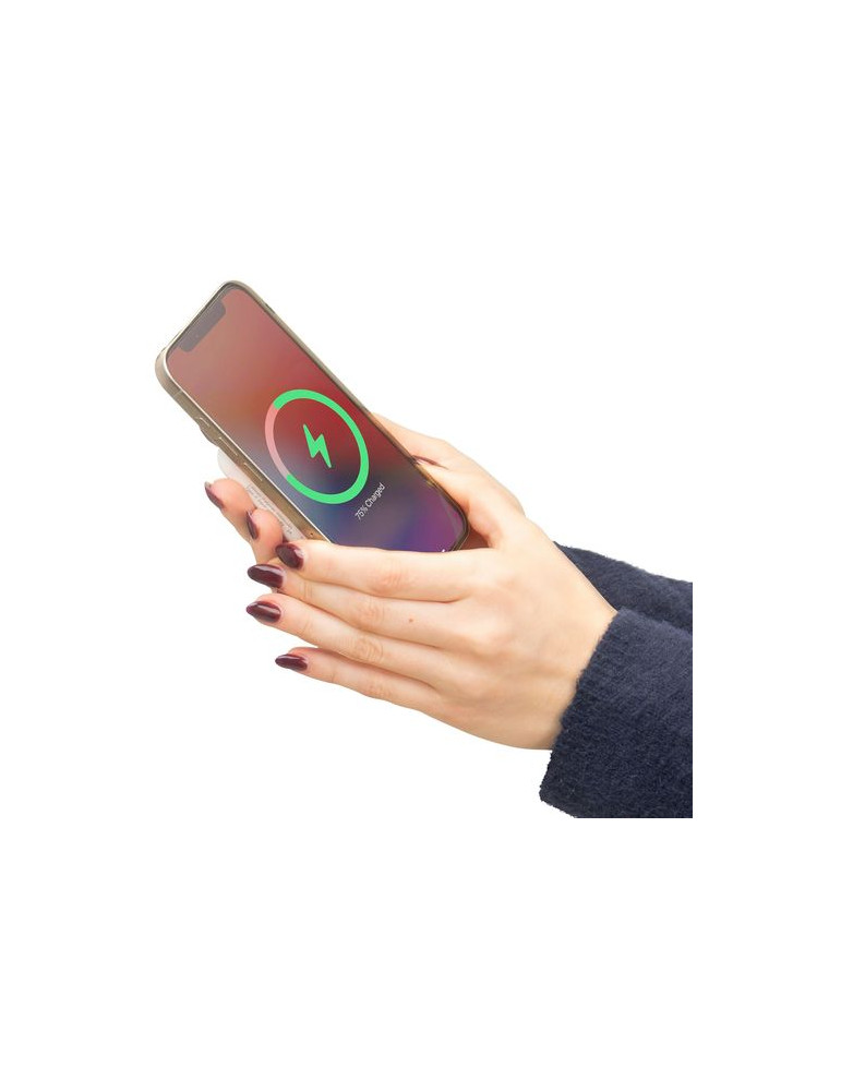 Power bank sans fil en ABS recyclé Miren Matières : ABS recyclé Couleurs : noir cadeau client original