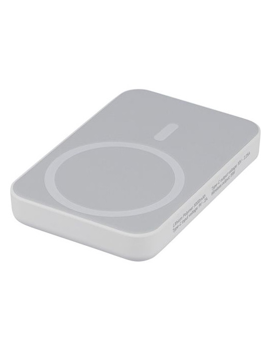 Power bank sans fil en ABS recyclé Miren Matières : ABS recyclé Couleurs : noir goodies personnalisé en stock