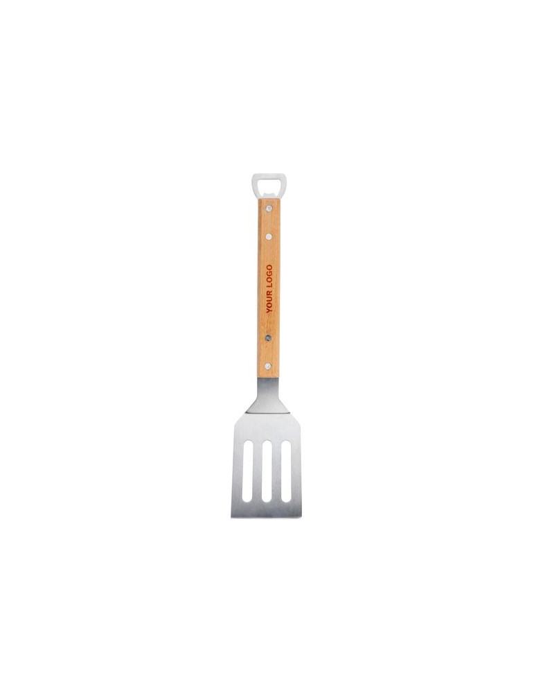 Spatule pour barbecue en acier inoxydable Saphira Matières : acier inoxydable Couleurs : brun personnalisable avec votre logo
