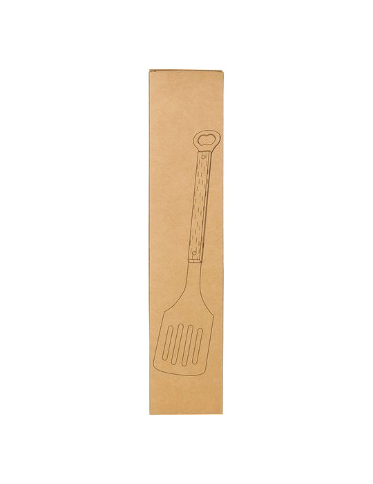 Spatule pour barbecue en acier inoxydable Saphira Matières : acier inoxydable Couleurs : brun cadeau entreprise pas cher