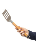 Spatule pour barbecue en acier inoxydable Saphira Matières : acier inoxydable Couleurs : brun marquage laser ultra précis