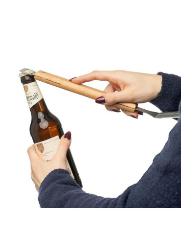 Spatule pour barbecue en acier inoxydable Saphira Matières : acier inoxydable Couleurs : brun livraison express 24h 48h