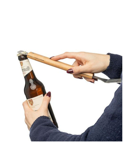 Spatule pour barbecue en acier inoxydable Saphira Matières : acier inoxydable Couleurs : brun livraison express 24h 48h