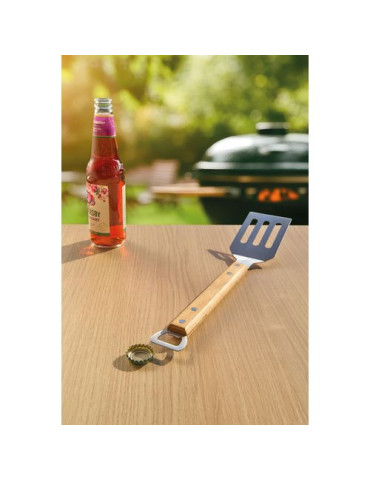 Spatule pour barbecue en acier inoxydable Saphira Matières : acier inoxydable Couleurs : brun objet promotionnel éco-responsable