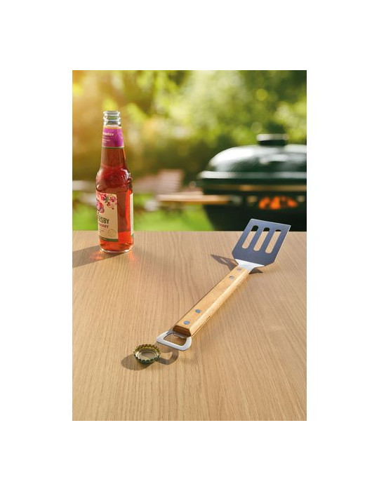 Spatule pour barbecue en acier inoxydable Saphira Matières : acier inoxydable Couleurs : brun objet promotionnel éco-responsable