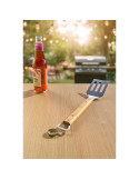 Spatule pour barbecue en acier inoxydable Saphira Matières : acier inoxydable Couleurs : brun cadeau collaborateur premium