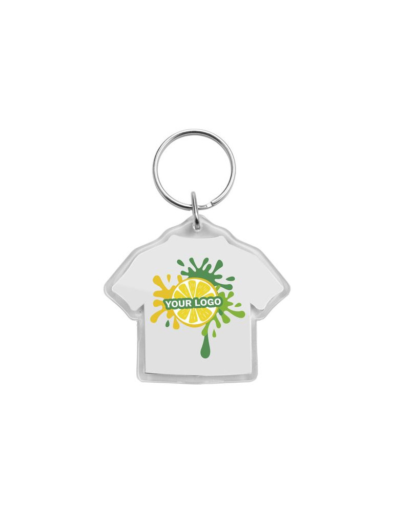 Porte-clés en plastique Zuni Matières : fer Couleurs : naturel personnalisable avec votre logo