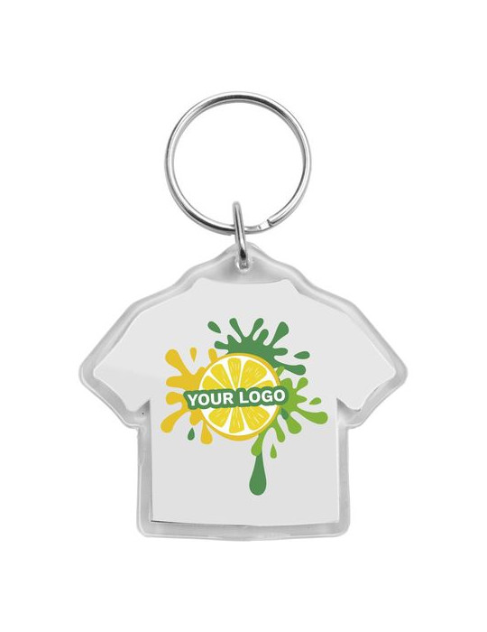 Porte-clés en plastique Zuni Matières : fer Couleurs : naturel personnalisable avec votre logo