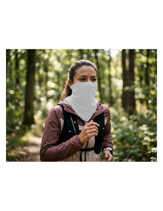 Bouclier de visage et de cou | Oskarine Matières : polyester Couleurs : blanc personnalisation rapide en France