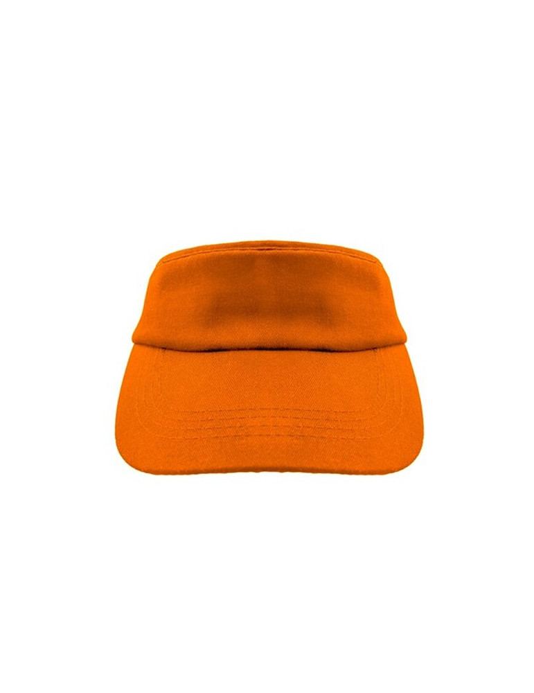 Visière | Angelos Matières : coton Couleurs : orange impression haute définition