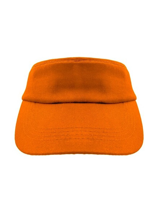 Visière | Angelos Matières : coton Couleurs : orange impression haute définition