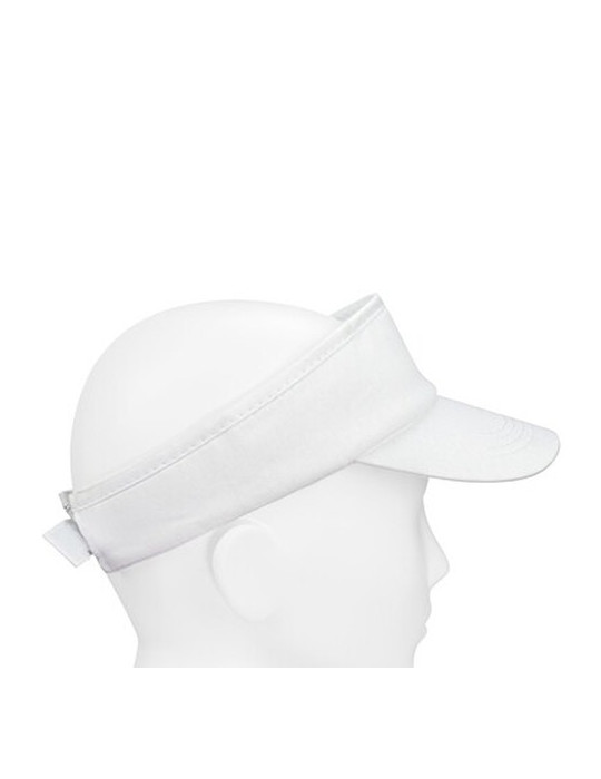 Visière | Angelos Matières : coton Couleurs : blanc impression logo haute qualité